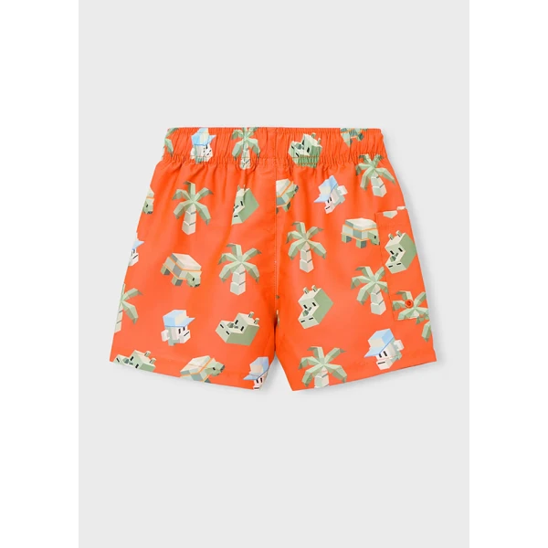 MAYORAL SWIMSUIT BERMUDA PANTS PRINTED ORANGE 