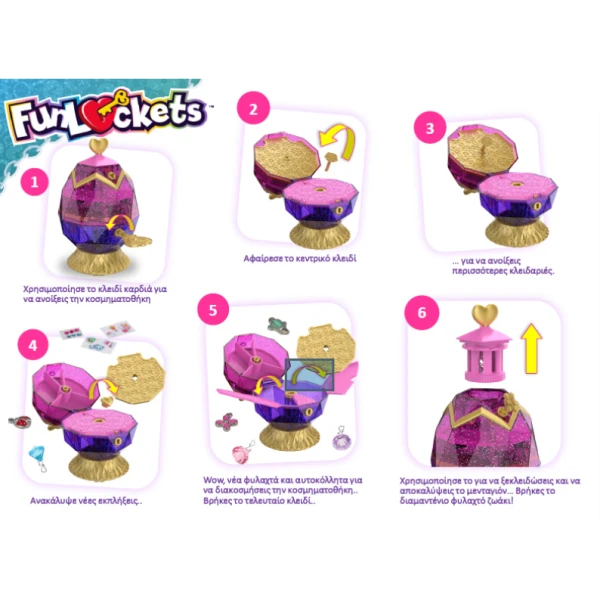 FUNLOCKETS SECRET CRYSTAL JEWELLERY BOX - EGG