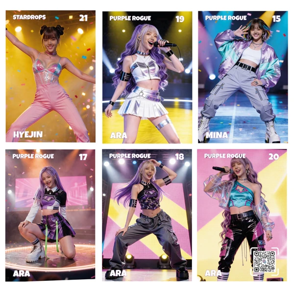Κ-POP STARS COLLECTIBLE CARDS WITH UNIQUE CHOREOGRAPHIES