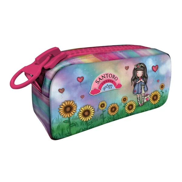 GORJUSS SANTORO PENCIL CASE WITH GIANT ZIP BE KIND TO YOURSELF