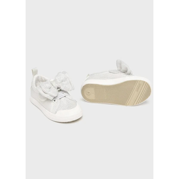 MAYORAL SPORT SHOES FABRIC BOW WHITE SHINE
