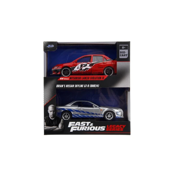 FAST & FURIOUS CARS 1:32 LEGACY SERIES TWIN PACK W4