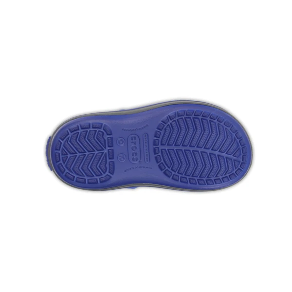 CROCS WINTER PUFF BOOT KIDS CERULEAN BLUE/LIGHT GREY 