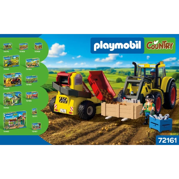 PLAYMOBIL COUNTRY ΜΕΓΑΛΟ ΤΡΑΚΤΕΡ ΜΕ ΠΑΤΑΤΟΕΞΑΓΩΓΕΑ