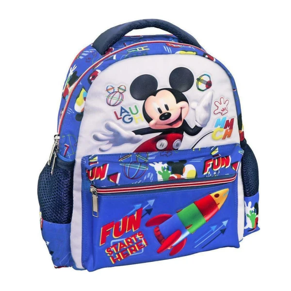 ΤΣΑΝΤΑ ΠΛΑΤΗΣ ΝΗΠΙΟΥ 27X10X31 εκ. 2 ΘΗΚΕΣ MICKEY FUN STARTS HERE