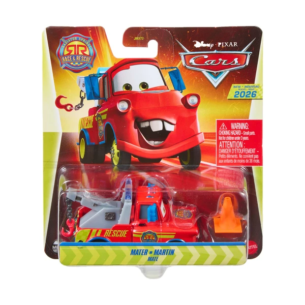 CARS RACE & RESCUE CAR WITH ACCESSORIES MATER