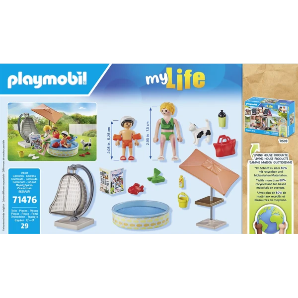 PLAYMOBIL CITY LIFE SPLASHING FUN IN THE GARDEN