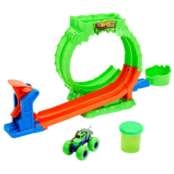 HOT WHEELS MONSTER TRUCKS ΠΙΣΤΑ ΣΥΓΚΡΟΥΣΗΣ ΜΕ SLIME 