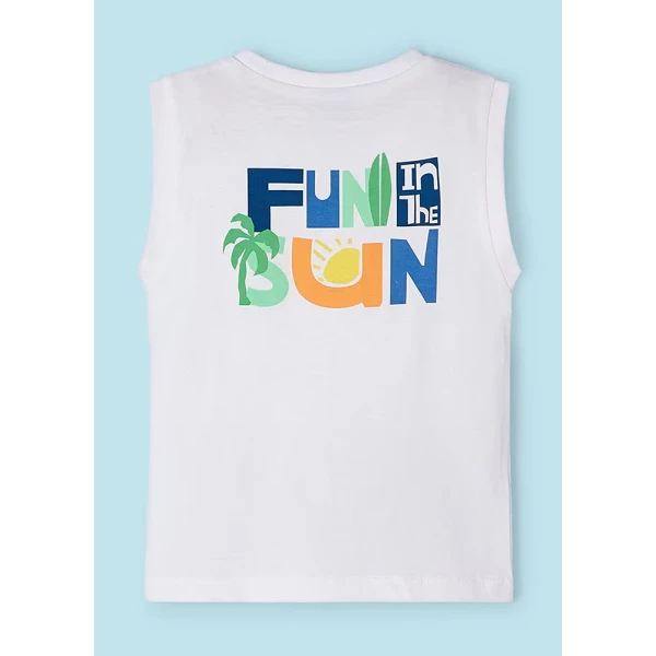 MAYORAL SLEEVELESS BLOUSE WHITE
