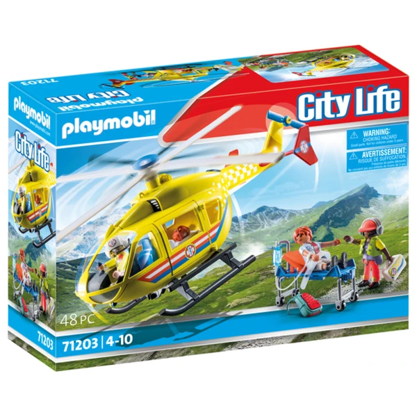 PLAYMOBIL CITY LIFE MEDICAL HELICOPTER
