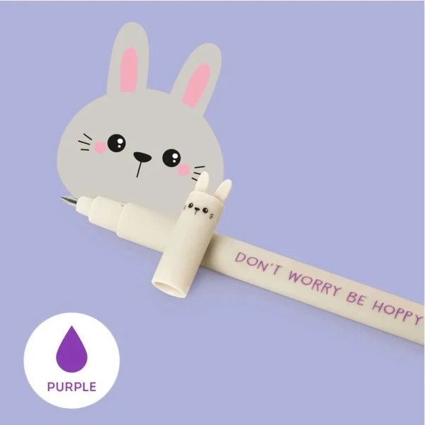 LEGAMI ERASABLE PEN PURPLE - BUNNY