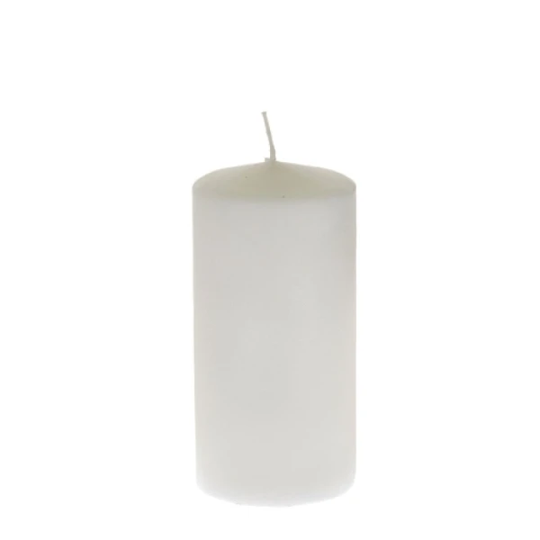 CANDLE 7X14 cm WHITE