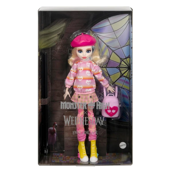 MONSTER HIGH COLLECTIBLE DOLL ENID SINCLAIR IN PINK FASHION