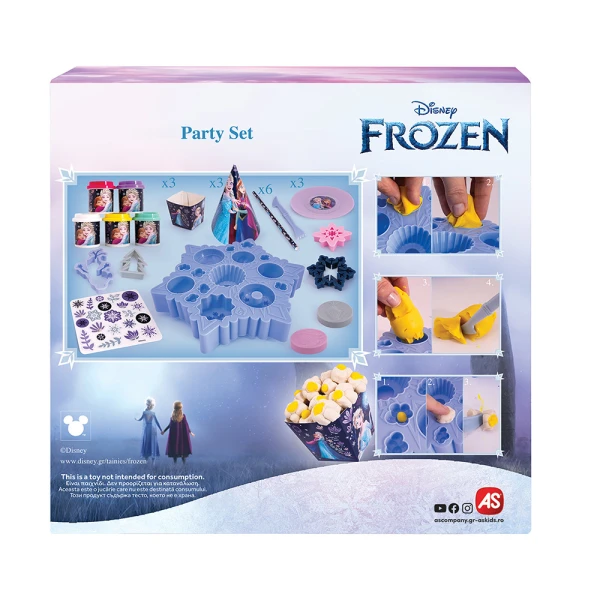 AS ΠΛΑΣΤΕΛΙΝΗ DISNEY FROZEN ΠΑΡΤΥ ΜΕ 5 ΒΑΖΑΚΙΑ 250γρ. ΓΙΑ 3+ ΧΡΟΝΩΝ