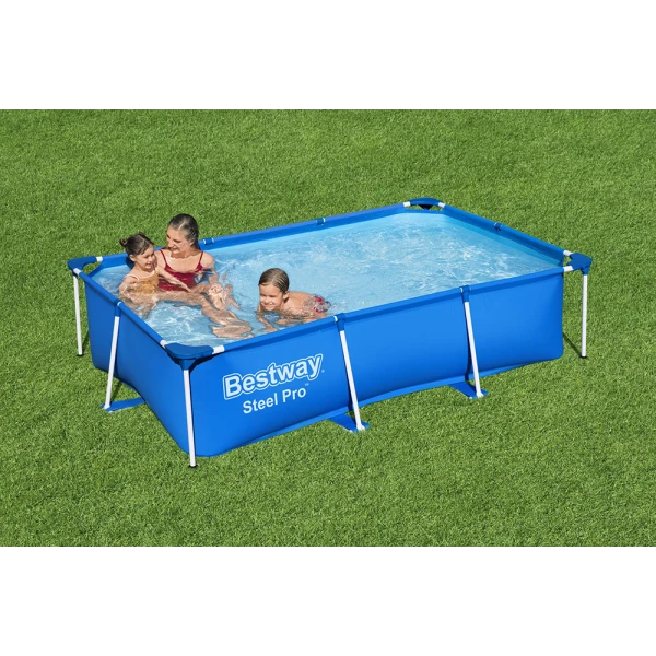 BESTWAY ΟΙΚΟΓΕΝΕΙΑΚΗ ΠΙΣΙΝΑ 259X170X61 cm STEEL PRO