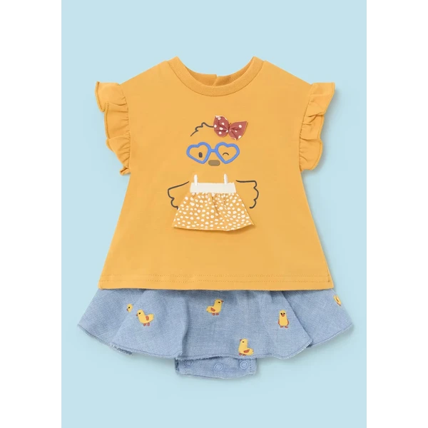 MAYORAL SET SKIRT YELLOW