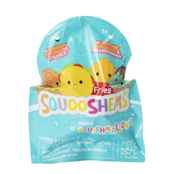 SQUISHMALLOWS - SQUOOSHEMS - BLIND ΣΑΚΟΥΛΑΚΙ ΜΕ ΖΟΥΛΗΧΤΗ ΦΙΓΟΥΡΑ ΕΚΠΛΗΞΗ 6 κ. - FOOD