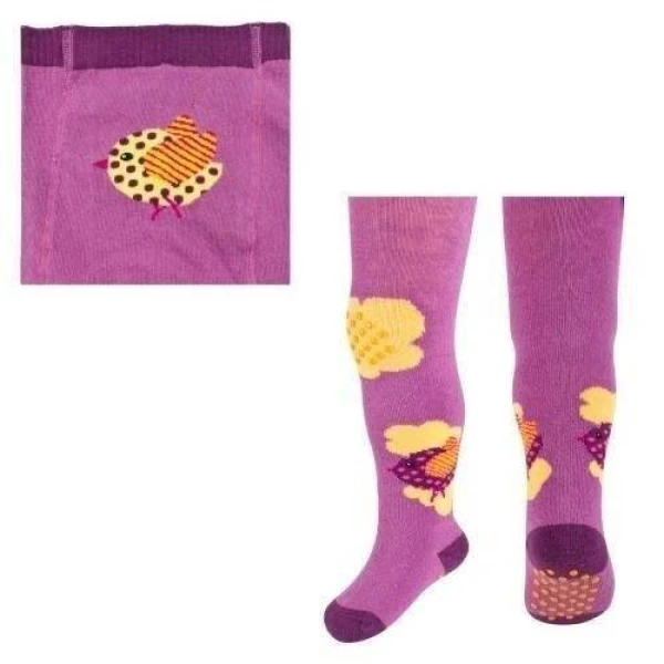 SOXO INFANT TIGHTS VIOLET WITH PICTURE