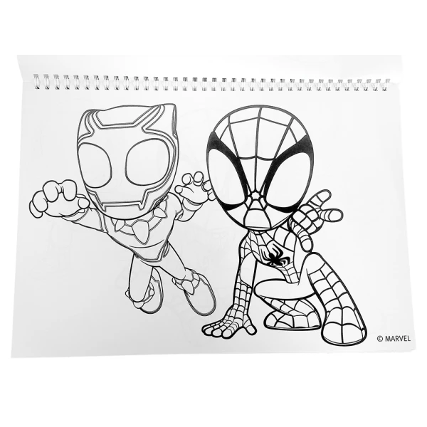 DRAWING PAD 23X33 cm 40 SHEETS AND STICKERS SPIDEY AND HIS AMAZING FRIENDS