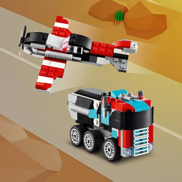 LEGO® CREATOR FLATBED TRUCK WITH HELICOPTER