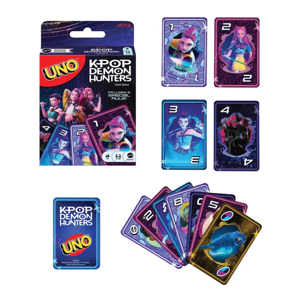 CARDS BOARD GAME UNO K-POP DEMON HUNTERS