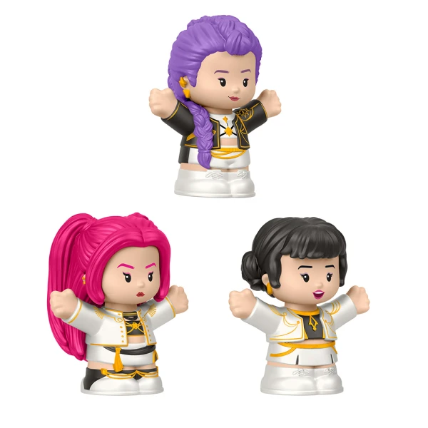 FISHER PRICE LITTLE PEOPLE SET WITH COLLECTIBLE FIGURES K-POP DEMON HUNTERS HUNTR/X
