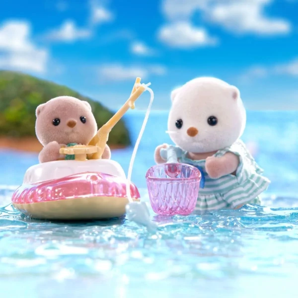 THE SYLVANIAN FAMILIES ΣΕΤ ΠΑΙΧΝΙΔΙΟΥ SEA OTTER SISTERS-SPLASHY SNORKEL
