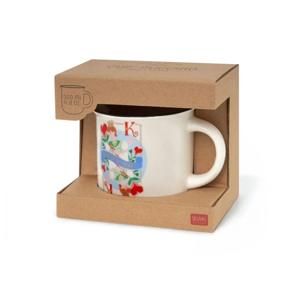 LEGAMI PORCELAIN MUG CUP-PUCCINO 350ml - KING
