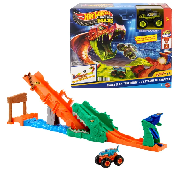 HOT WHEELS MONSTER TRUCKS ΠΙΣΤΑ ΕΞΟΝΤΩΣΗ ΚΡΟΚΟΔΕΙΛΟΥ