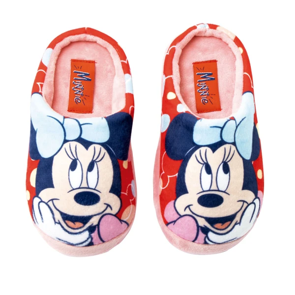 KIDS SLIPPERS MINNIE RED