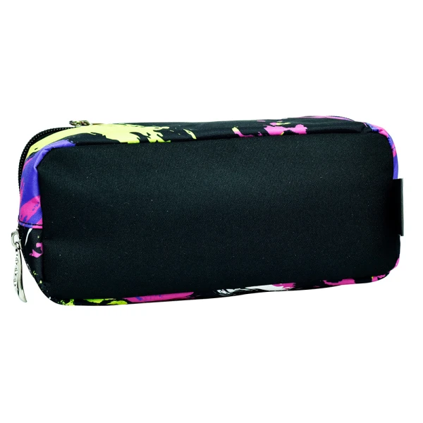 BACK ME UP OVAL PENCIL CASE NO FEAR FLUO PRINTS
