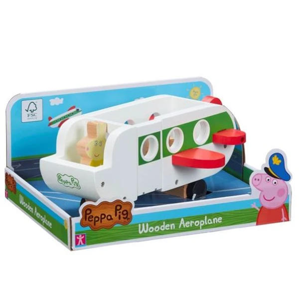 PEPPA PIG ΞΥΛΙΝΟ ΑΕΡΟΠΛΑΝΟ ΜΕ ΦΙΓΟΥΡΑ