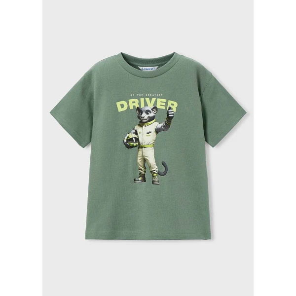 MAYORAL BLOUSE SHORT SLEEVES DRIVER GREEN