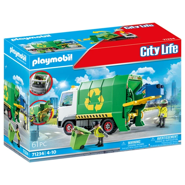 PLAYMOBIL CITY LIFE ΟΧΗΜΑ ΣΥΛΛΟΓΗΣ ΑΝΑΚΥΚΛΟΥΜΕΝΩΝ ΑΠΟΡΡΙΜΑΤΩΝ
