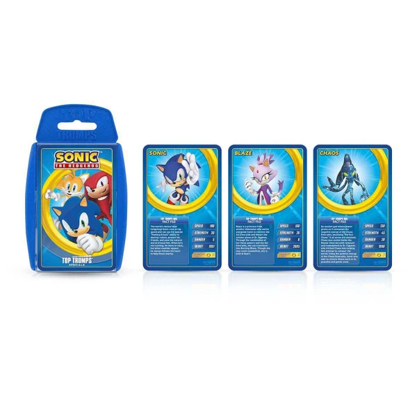 WINNING MOVES CARD GAME TOP TRUMPS SPECIALS - SONIC THE HEDGEHOG - ENGLISH EDITION