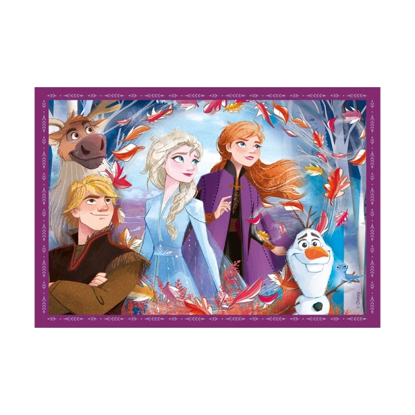 CLEMENTONI KIDS PUZZLE SUPER COLOR 4 IN 1 DISNEY FROZEN II 12-16-20-24 pcs