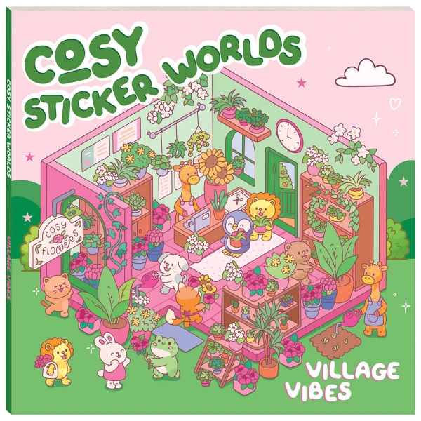 COSY STICKERS WORLDS ΒΙΒΛΙΟ ΜΕ ΑΥΤΟΚΟΛΛΗΤΑ VILLAGE VIBES