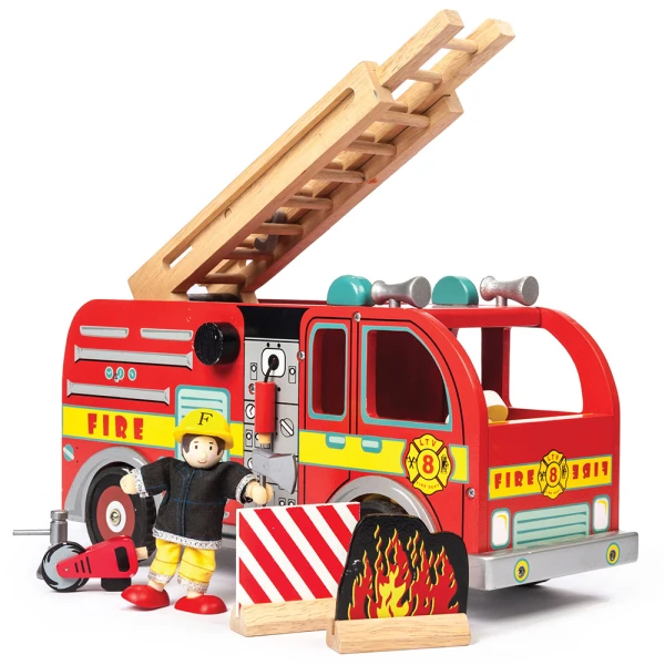 LE TOY VAN ΞΥΛΙΝΟ ΠΥΡΟΣΒΕΣΤΙΚΟ ΟΧΗΜΑ