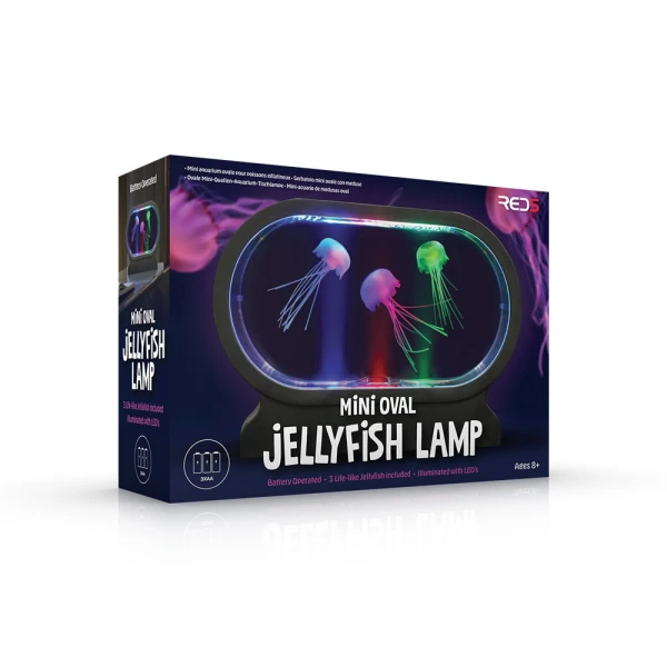 THE SOURCE OVAL MINI JELLYFISH LAMP