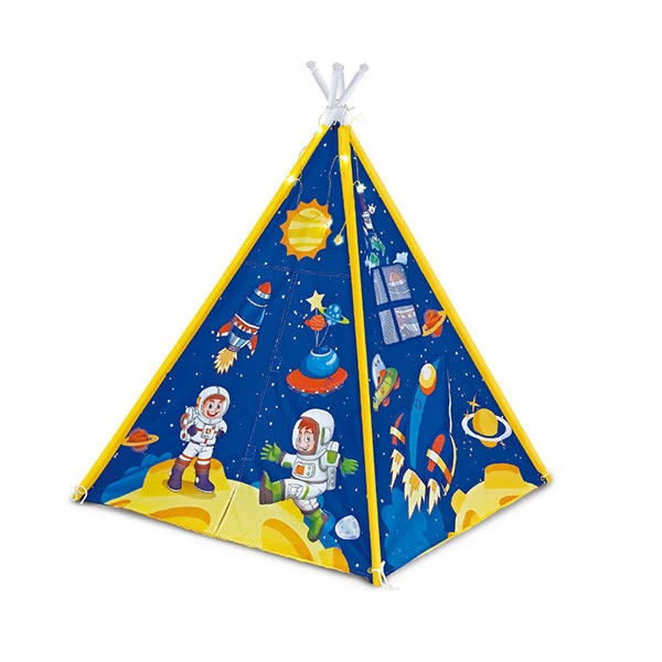 BLUE PLAY TENT WITH LIGHT