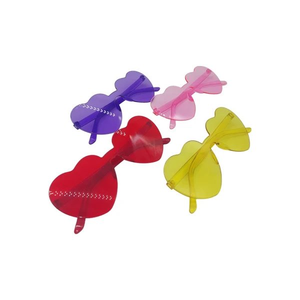 CARNIVAL HEARTS EYE GLASSES 14X6 cm - 4 COLOURS