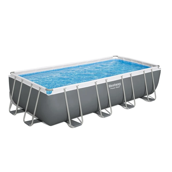 BESTWAY RECTANGULAR POOL SET 549X274X122 cm STEEL PRO MAX