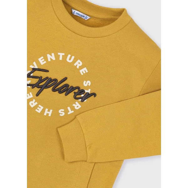 MAYORAL SWEATSHIRT EMBROIDERY MUSTARD 