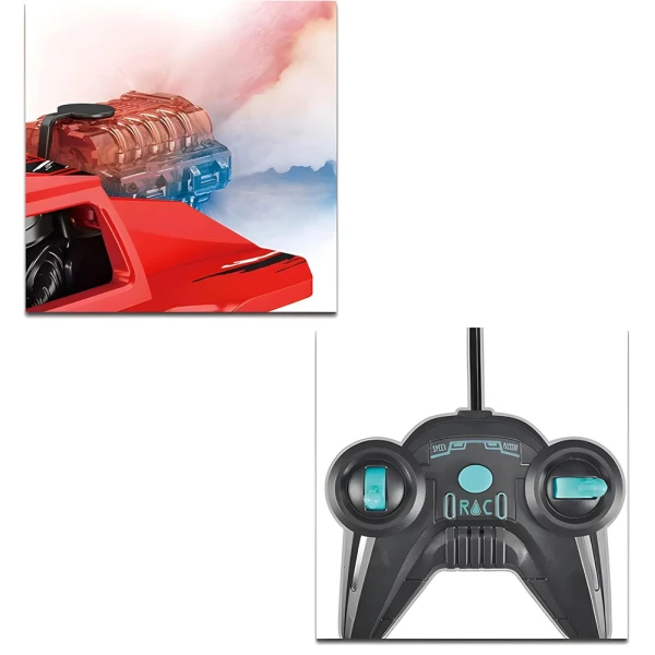 REMOTE CONTROLLED BUGGY CAR WITH USB 40MHZ WITH EXHAUST EFFECT - RED
