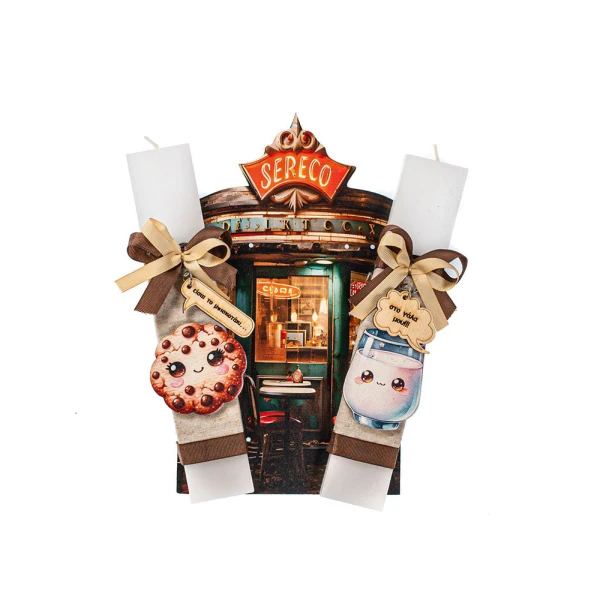 FEELING WOOD HANDMADE CANDLE COOKIE & MILK
