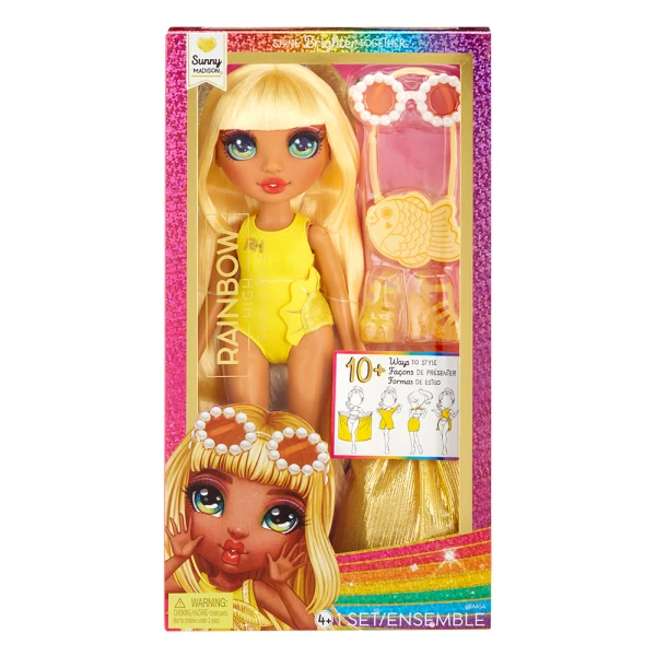 RAINBOW HIGH SWIM & STYLE FASHION DOLL SUNNY (YELLOW)