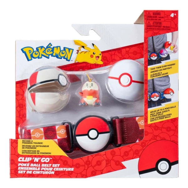 POKEMON CLIP N\' GO POKE BALL WITH BELT W20 - FUECOCO