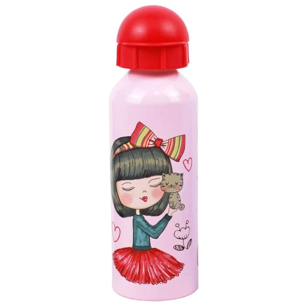 MUST ALUMINUM CANTEEN 500ml 6,5Χ21 cm GIRL - 4 DESIGNS