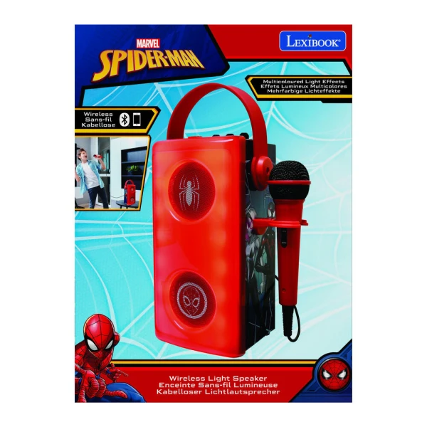 LEXIBOOK BLUETOOTH ΗΧΕΙΟ ΜΕ ΜΙΚΡΟΦΩΝΟ ΚΑΡΑΟΚΕ SPIDERMAN