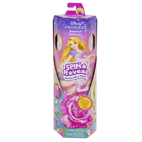 DISNEY PRINCESS SPIN & REVEAL ΚΟΥΚΛΑ RAPUNZEL